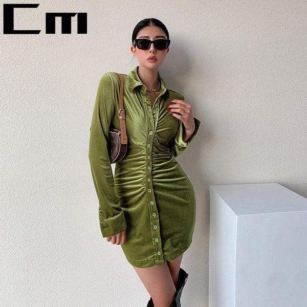 

casual dresses warm velvet women dress bodycon modis soild autumn winter 2021 elegent split femme party long sleeve waist adjustable, Black;gray