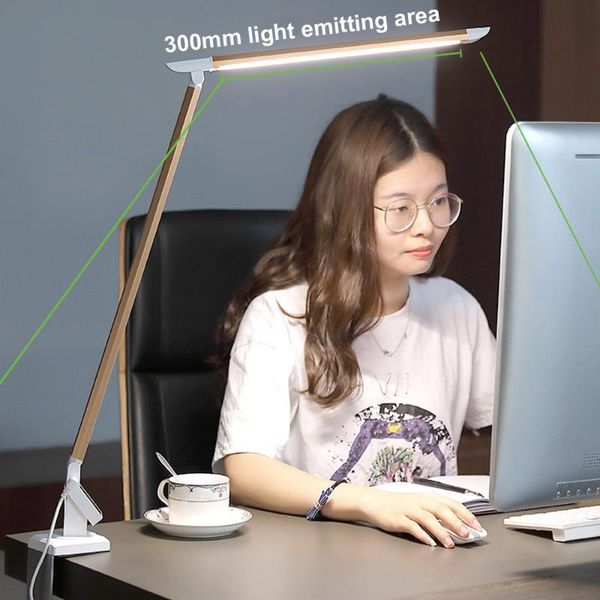 

table lamps led lamp five-level dimmable touch foldable clip learning reading