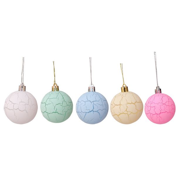 

factory outlet christmas decoration macarone christmas balls plastic crackle bulb ball xmas tree layout props decoration