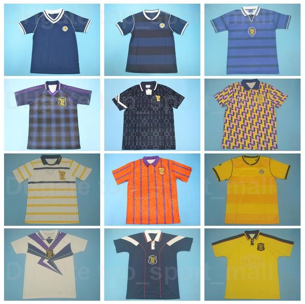 

1991 1993 1996 1998 2000 retro scotland stachan soccer jerseys vintage dalglish miller souness mcstay drogba lampar hansen football shirt ki, Black;yellow
