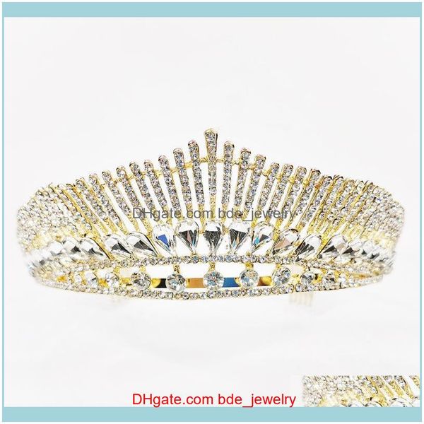 

hair jewelryhair clips & barrettes bridal tiara crown metal baroque rhinestone wedding big cross selling jewelry wholesale drop delivery 202, Golden;silver