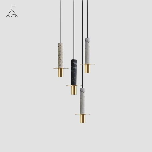 

jane european water stone cylindrical spotlight pendant lights aisle bedside bar pot shop lamp room decoration lamps