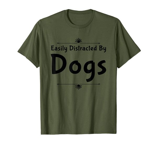 

dog lover t-shirts easily distracted dog owner vet shirt top, White;black