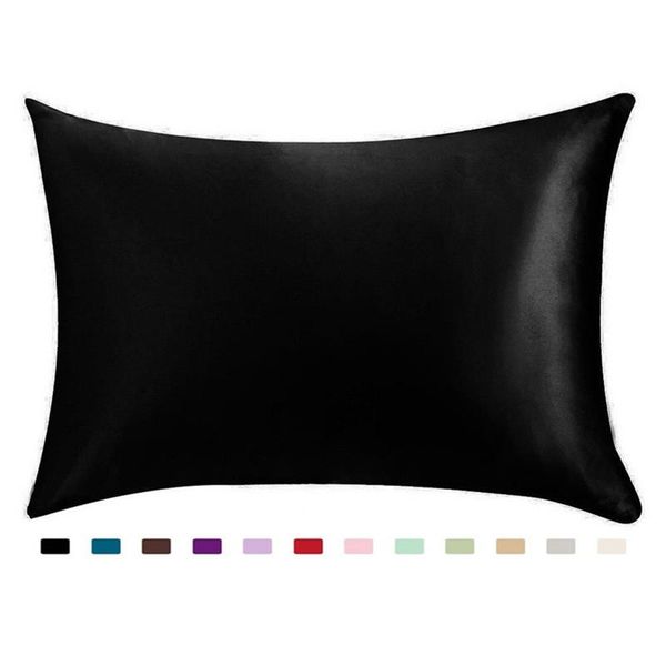 

pillow 100% silky satin hair beauty pillowcase, standard/queen 1pc