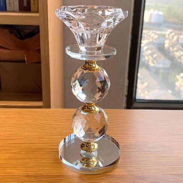 

candle holders crystal glass feng shui bowl candlestick for candelabra centerpieces wedding home bar party decor table ornament