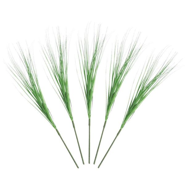 

decorative flowers & wreaths 5pcs simulation grass decors vivid false onion arrangement (green)