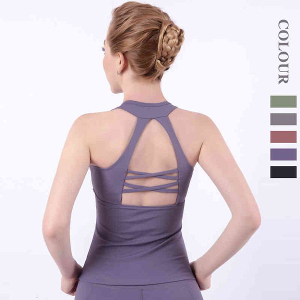 

tanks women's & camis womens u-shaped quick-drying sleeveless fitness running nude beauty back sports yoga vest 0lj3, White