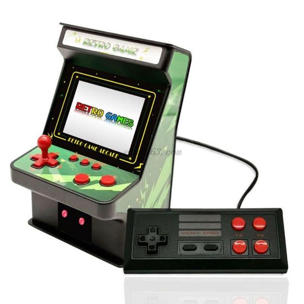 

1set 2.8" screen retro handheld game console 8bit portable machine mini arcade av output with 256 accessories players