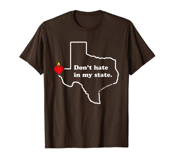 

el paso strong for women men don't hate in my state t-shirt, White;black