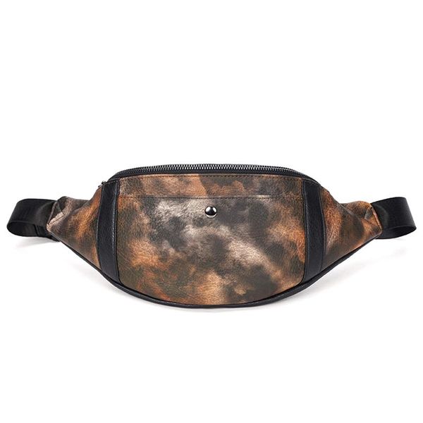 

waist bags crazy horse leather for men 2021 arrivals fashion belt bag male casual travel chest pack multifunction fanny