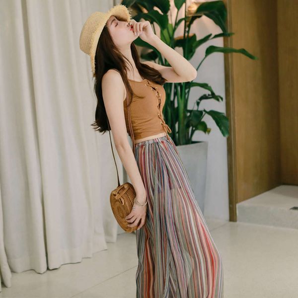 

ms swimsuit split bikini three piece swimsuit for women's skirt style, White;black