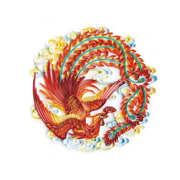 

other arts and crafts diy phoenix quilted paper painting design quill tools material decor home kit decoupage quilling scrapbook sticke o9a8