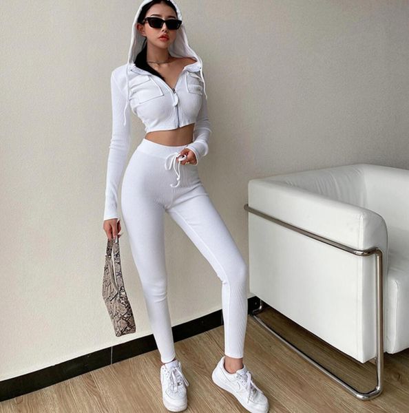 

two piece dress women sweater knitting suit for lady set suits slim mini skirt autumn winter knit part club, White