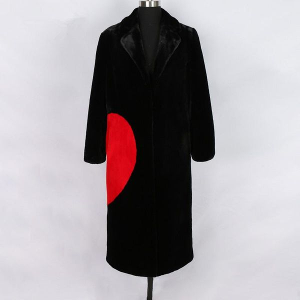 

women's fur & faux coat women winter artificial for teddy, Black