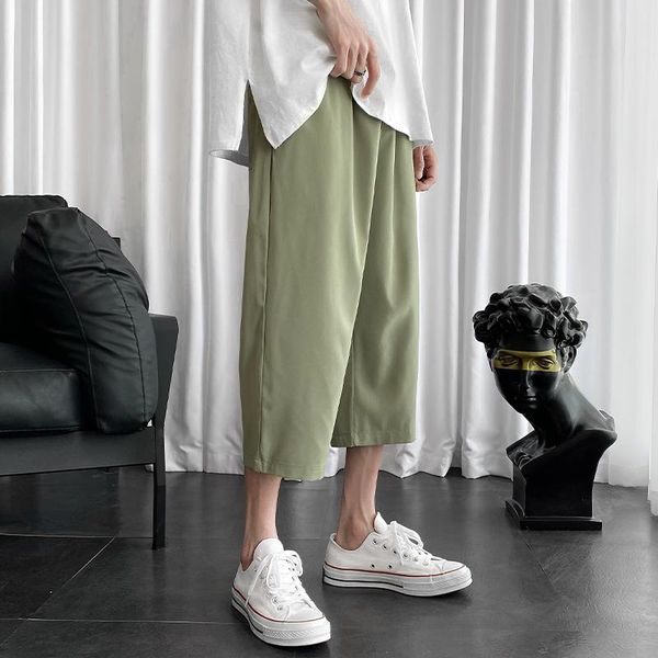 

men's pants men harem 2021 korean summer solid color man casual straight streetwear woman baggy jogger sweatpants 5xl, Black