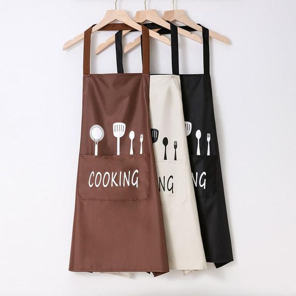 

aprons nordic style apron princess knife and fork simple female korean version of the oil-proof kitchen l1 l