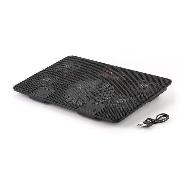 

effective notebook cooler pad usb dc 5v lapcooling fans quiet stand with 5 for 14-15.6 inch pads