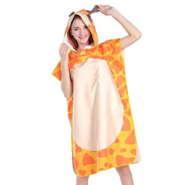 

towel interesting changing robe bath , outdoor hooded beach towels,quick-dry poncho towels ,women, girl, lovely bathrobe
