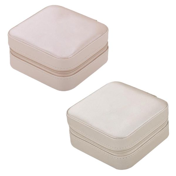 

storage boxes & bins mini jewelry box organizer small case portable leather for rings earring travel