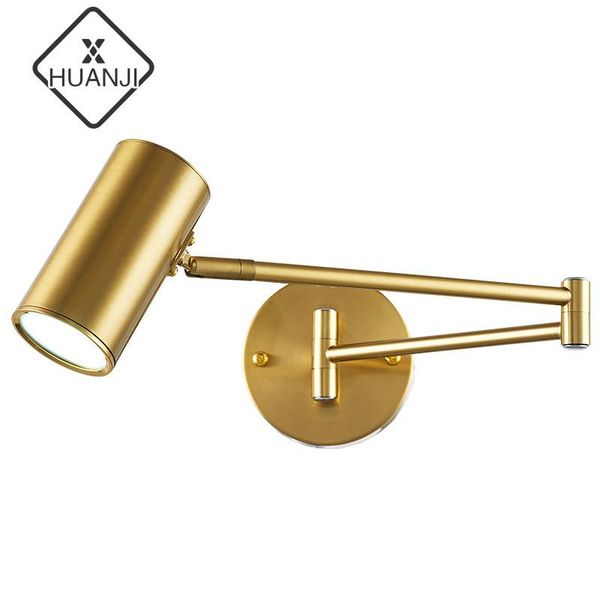 

wall lamp huanji simple modern personality double-section rocker bedroom bedside study led adjustable corridor lamps