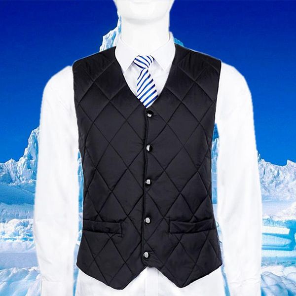 

men's vests 5xl men vest solid casual autumn and winter sleeveless jackets fashion male waistcoat plus size work clothes y660, Black;white