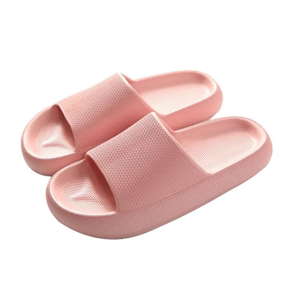

slippers platform summer beach eva soft sole slide sandals leisure men ladies indoor bathroom anti-slip shoes women thick 0821, Black