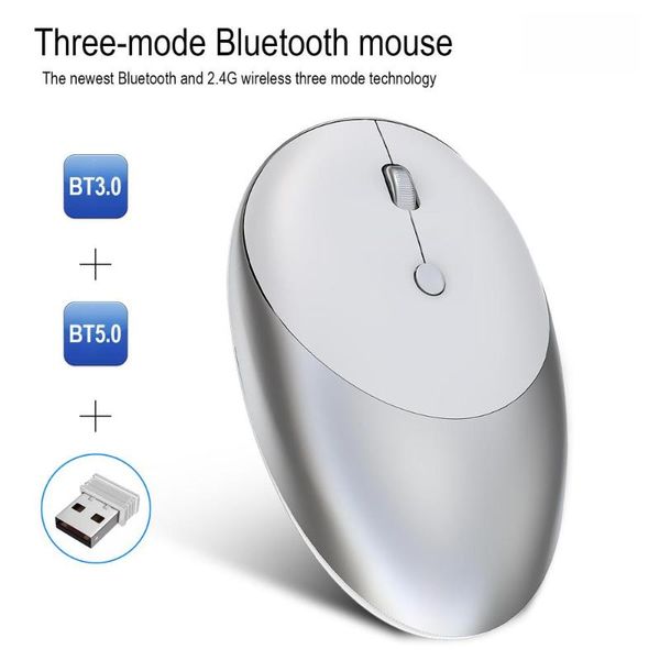 

mice bluetooth 5.0 2.4 g wireless computer mouse silent 1600dpi gaming ergonomic optical