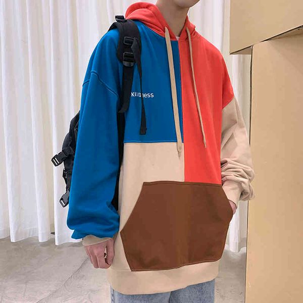 

men's hoodies & sweatshirts legible shreds of male hoodies korean autumn fashion shirts large japanese dimensions streetwear men's, Black