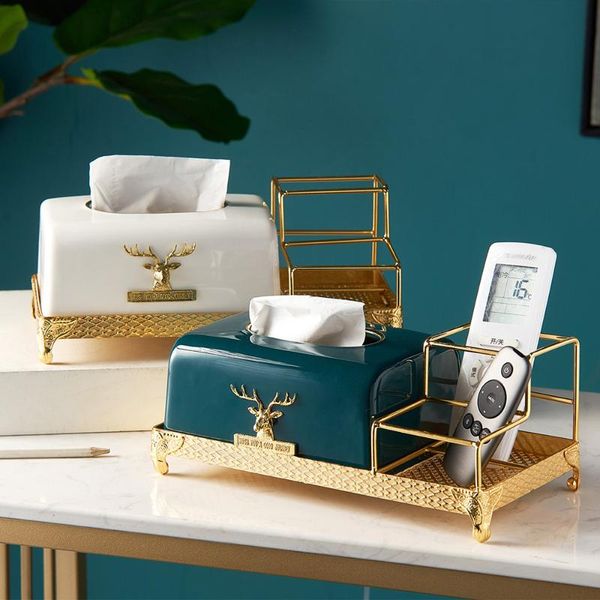 

tissue boxes & napkins nordic style multifunctional box white green modern home decoration accessories bedroom table storage
