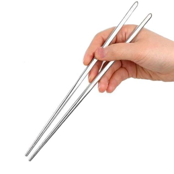 

chopsticks 1 pair korean stainless steel portable reusable chopstick sushi hashi laser engraving patterns sticks