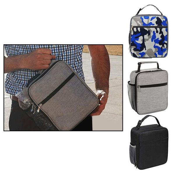 

storage bags picnic insulated food zipper box tote bag pouch thermal lunch hand