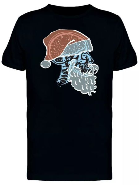 

x-ray of santa skull men's tee -image by shutterstock, White;black