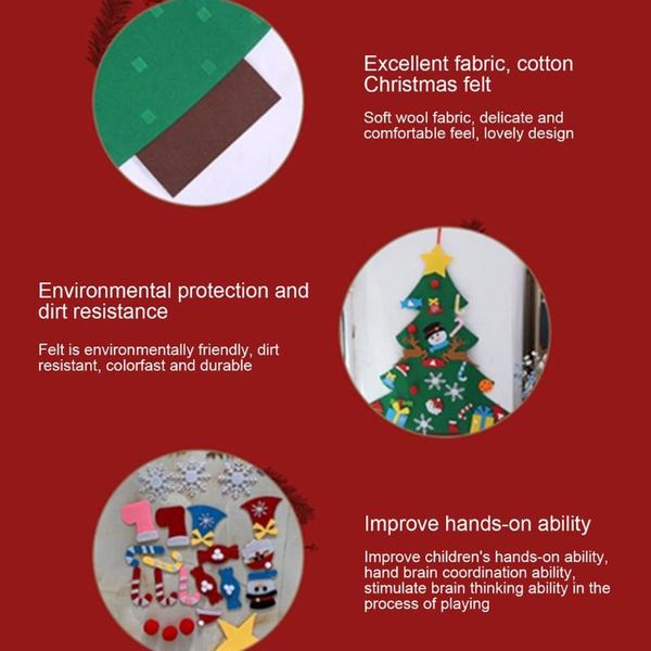 

christmas decorations felt tree calendar countdown pendant decoration children diy