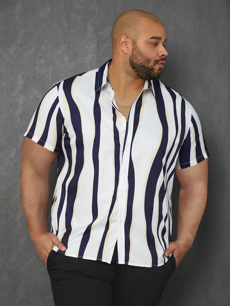 

extended sizes men graphic print shirt w0kj#, White;black