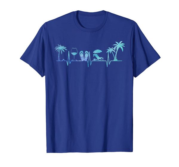 

Heartbeat Palm Tree Wine Glass Flip Flop Summer Tshirt Gifts, Mainly pictures