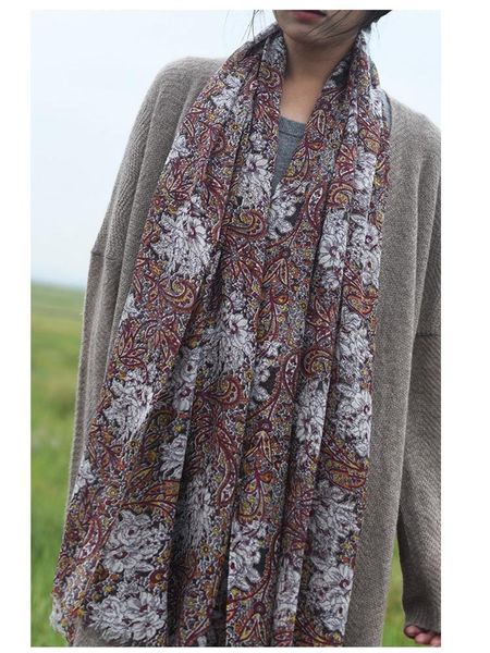 

scarves thin type women winter cashmere scarf wraps long charming print ladies fashion pashmina shawl foulard 220*75cm, Blue;gray