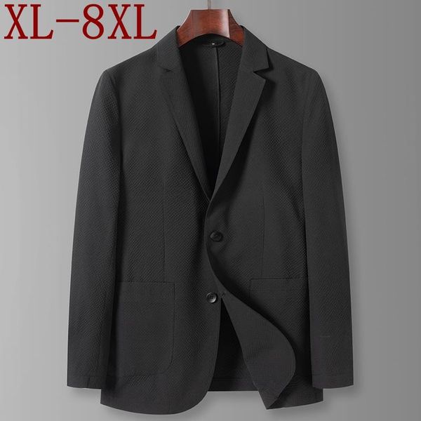 

6xl 2021 spring autumn brand men's blazers business loose male suit jackets casual blazer masculino suits &, White;black