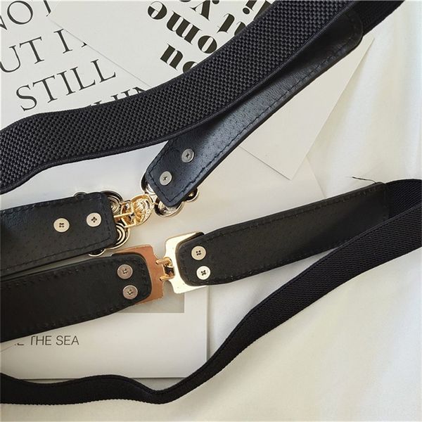 

8kj3 variety belts of clasp all kinds ofbeltsomen's decorbeltomen's decorative aist cover with skirt elastic thin beltversatile and simple, Black;brown