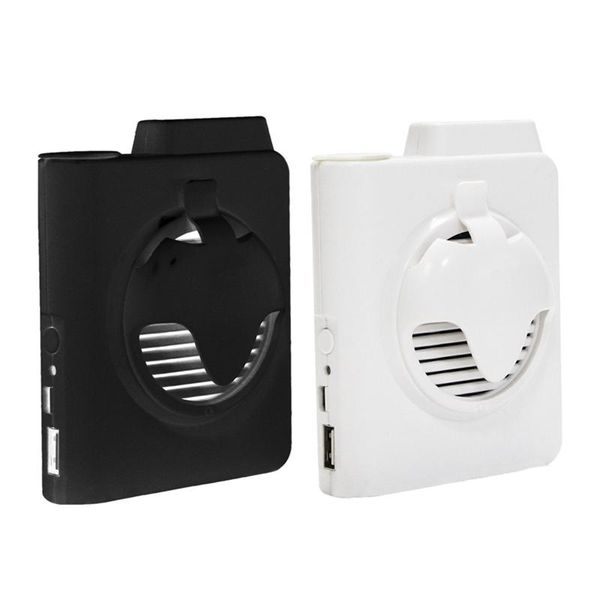 

electric fans haeger usb rechargeable waist clip fan, working cooling fan personal neck for traveling outdoor office (5000mah)
