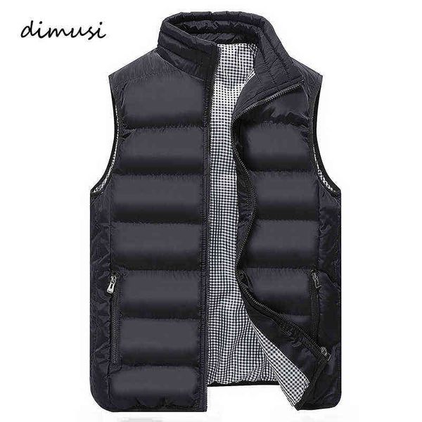 DIMUSI Autunno Inverno Gilet Uomo Cotone Spesso Caldo Giacche Senza Maniche Gilet Esercito Maschile Gilet Uomo Moda Cappotti Casual, TA202 Y1122