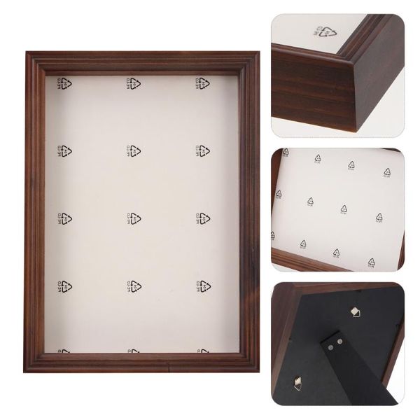 

frames a4 size wood shadow box displaying memory frame for medal po dried flower