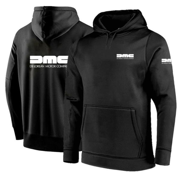 

men's hoodies & sweatshirts dmc delorean fashion casual sports hoodie harajuku style personality cool cotton streetwear warm loose over, Black