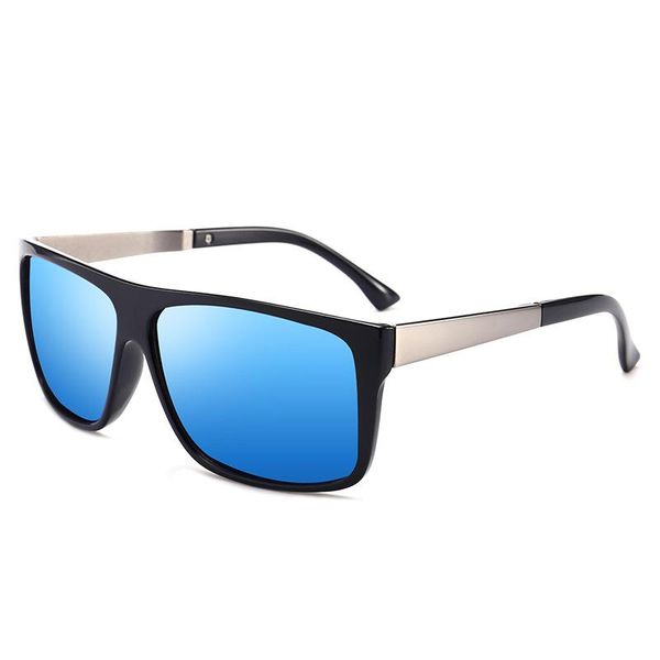 

sunglasses fashion wrap-around square frame retro decorative polaized men multifunctional pattern driver driving mirror, White;black