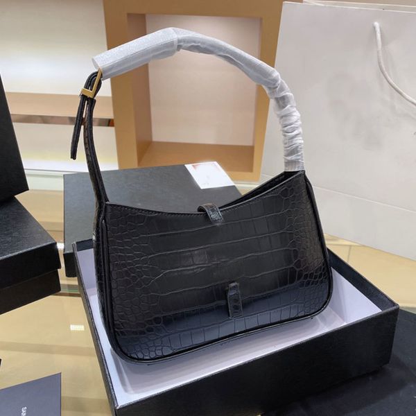 

handbag women luxurys designers bag 2021 shoulder bags vintage purse fashion letter underam genuine leather plain hasp tote ajustable strap