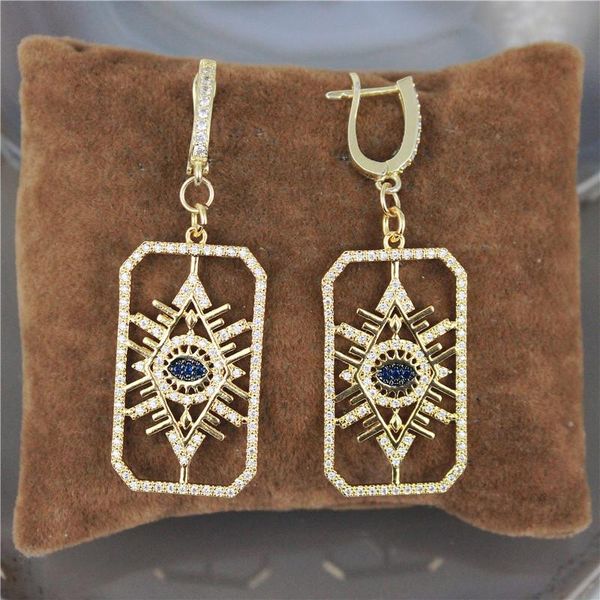 

dangle & chandelier 5pair/lot fashion cz earring,eye shape cubic zircon component jewelry, design women love earring wholesale, Silver