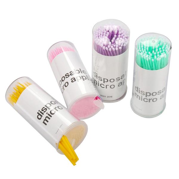 

makeup brushes 400 pcs disposable micro brush mascara wands swab microbrush applicator wand eyelashes removing tools women