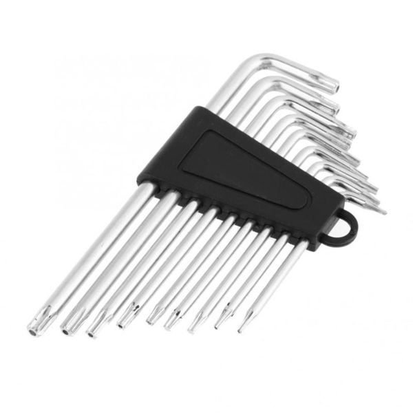 

9pcs small security star hex universal l-shape wrench set hand tools spanner