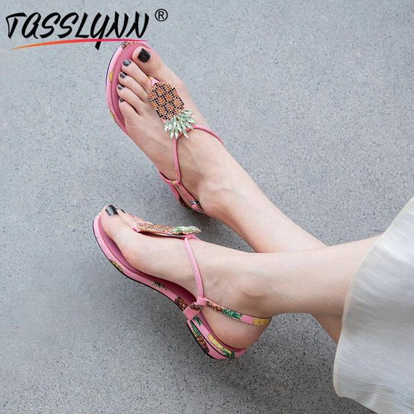 

women sandals genuine leather summer sweet low heels mixed colors sheepskin luxury shoes fruits size 34-43, Black