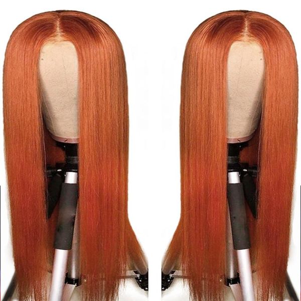 

synthetic wigs orange red wig for women cosplay machine weft made preplucked glueless long silky straight heat resistant fiber, Black