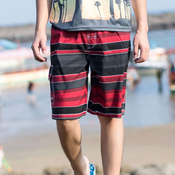 

quick board shorts men dry swimming trunks men's beach striped bermuda swimsuit man surfing badeshorts